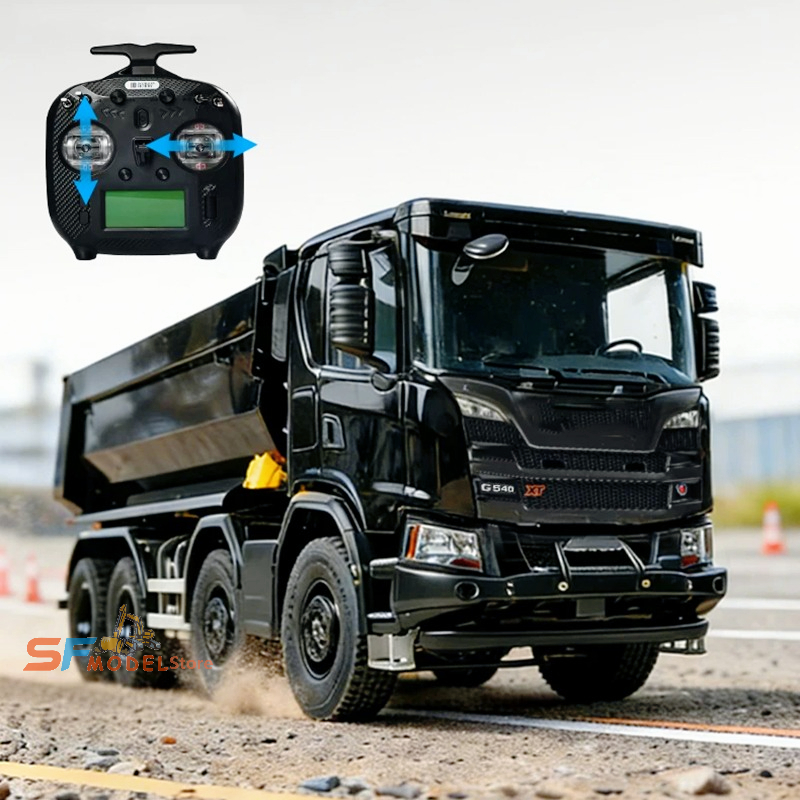 Rc Hydraulic Dump Truck 8X8 Metal - Радиоуправляемая модель самосвала Double Eagle 8x8