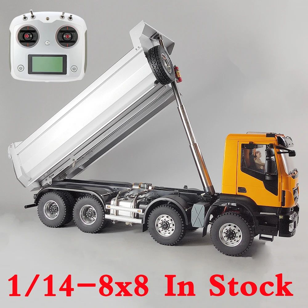 8x8 RC Car 1/14 Гидравлический – обзор и цена Rc Hydraulic Dump Truck 8X8 Metal
