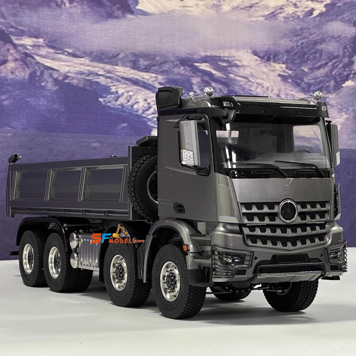 Радиоуправляемый самосвал 8x8, – обзор и цена Rc Hydraulic Dump Truck 8X8 Metal