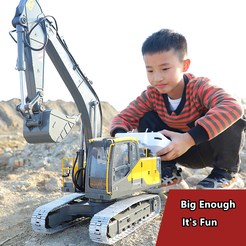 Цельнометаллический E111 1:14  – обзор и цена Rc Hydraulic Excavator 1/14 Metal